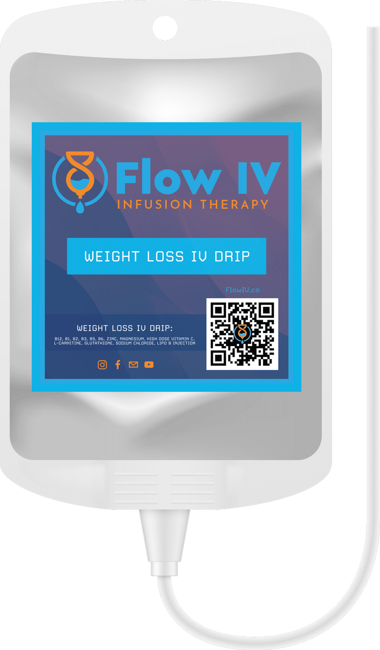 an image of the flow iv weight loss iv bag